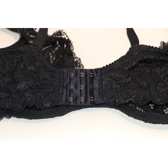 Savage X Fenty 38DDD Black Lace Unlined Bra - Picture 5 of 10